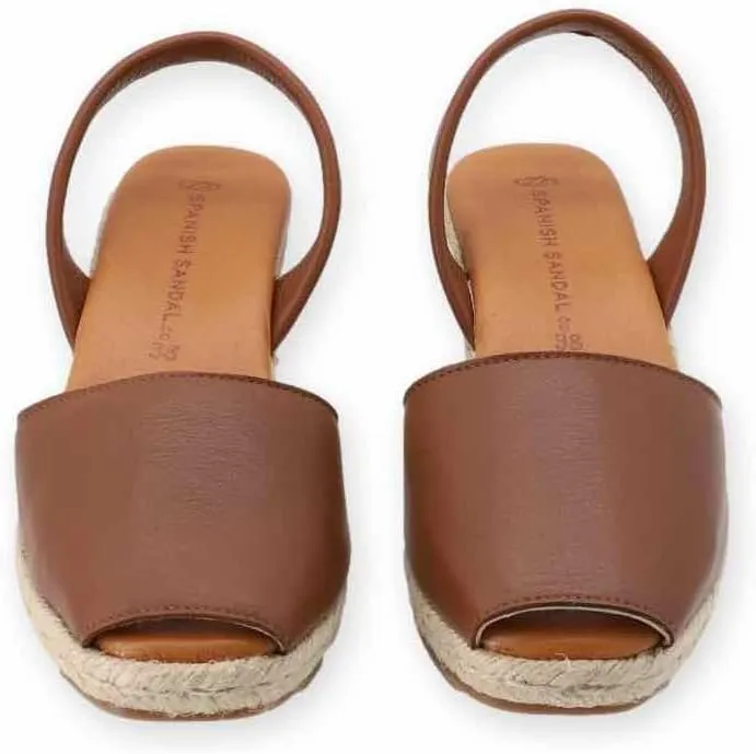 Espadrille Wedges for Women  Dressy Soft Leather Peep Toe Womens Wedge Sandals, Casual Summer Slip on Espadrilles