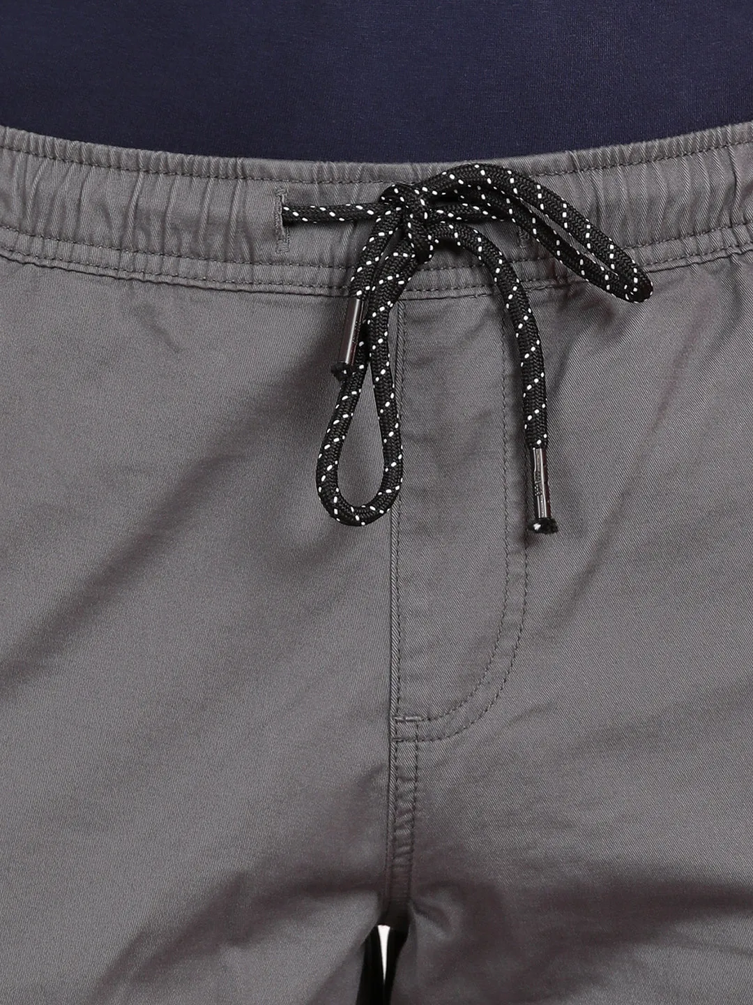 Solid Castle Rock Grey Cargo Joggers